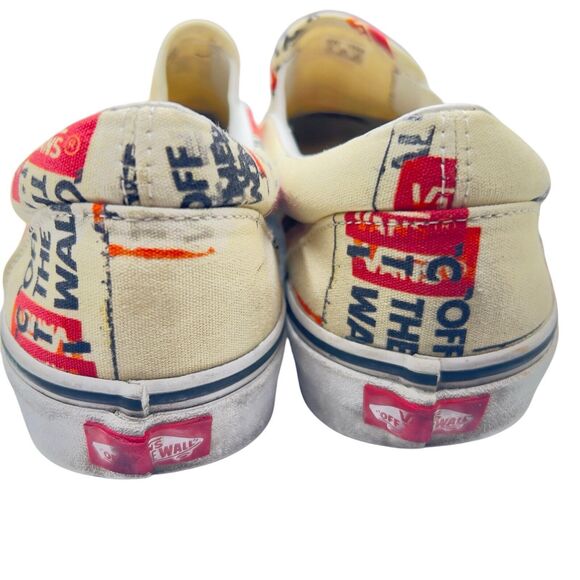 Vans Packing Tape Slip On Shoes Mens  Blanc Womens De Blanc Sneaker Mens 11.5 - Picture 4 of 7